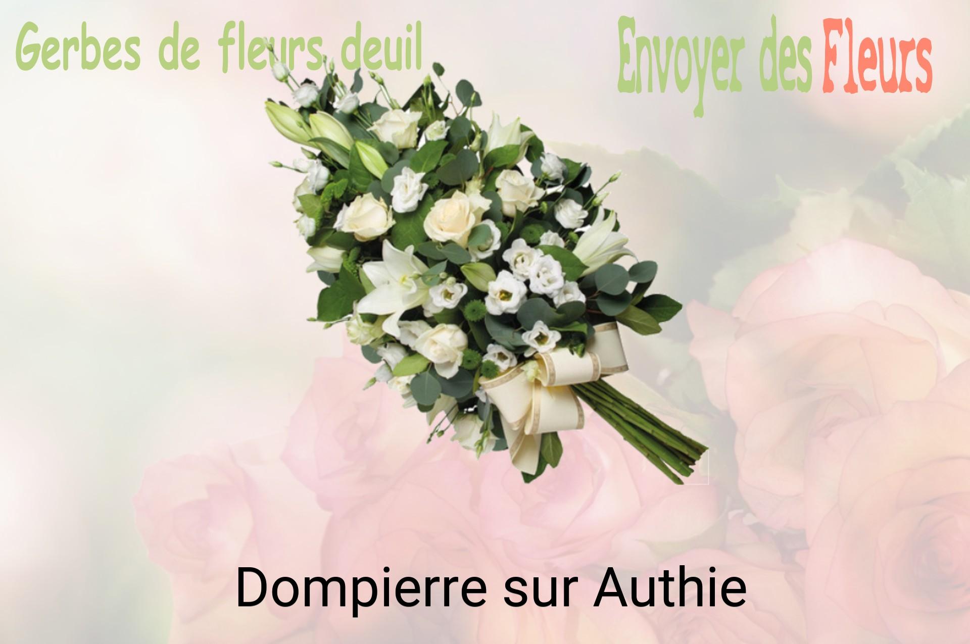 Gerbe de fleurs de deuil livrée à Dompierre-sur-Authie